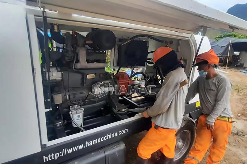 Pompes à béton fixes diesel