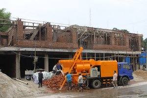 Pompe à bétonnière MHBT25-L2 au Myanmar