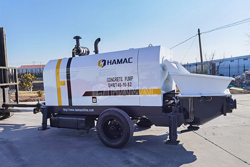 La pompe à béton DHBT40-10-82 a été expédiée au Chili
